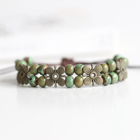Image of Glaze Ceramic Trinkets Women Fashion Bracelets-FrenzyAfricanFashion.com