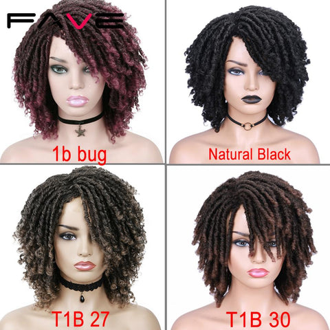 Image of Short Dreadlock Ombre Braiding Crochet Twist Hair Wig-FrenzyAfricanFashion.com