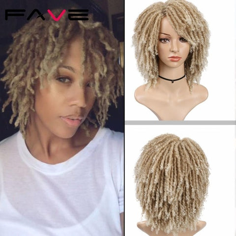 Image of Short Dreadlock Ombre Braiding Crochet Twist Hair Wig-FrenzyAfricanFashion.com