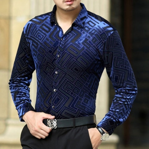 Image of Bandas Velvet Thermal Shirt-FrenzyAfricanFashion.com