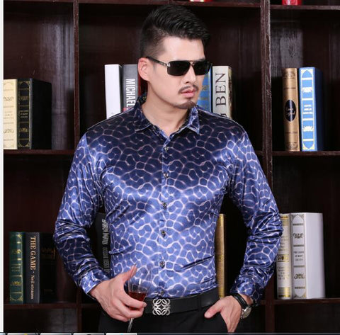 Image of Fashion Velvet Shirt Long Sleeve Plaid-FrenzyAfricanFashion.com
