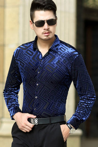 Image of Bandas Velvet Thermal Shirt-FrenzyAfricanFashion.com