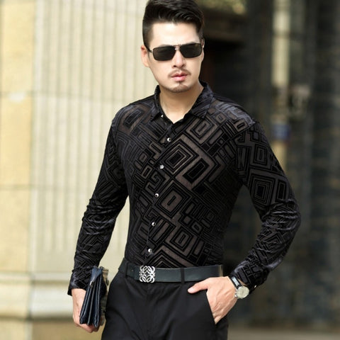 Image of Bandas Velvet Thermal Shirt-FrenzyAfricanFashion.com