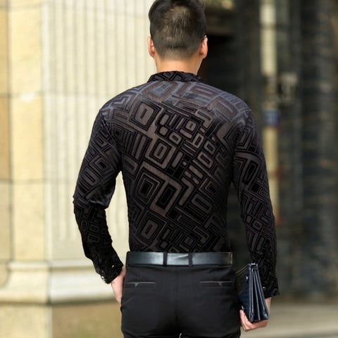 Image of Bandas Velvet Thermal Shirt-FrenzyAfricanFashion.com