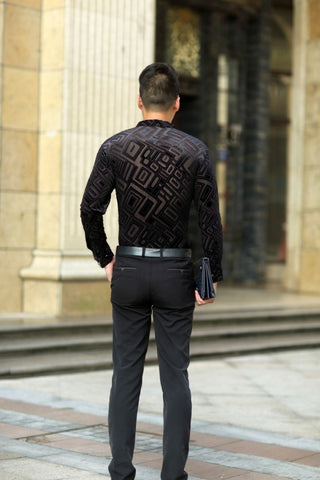 Image of Bandas Velvet Thermal Shirt-FrenzyAfricanFashion.com