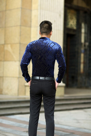 Image of Bandas Velvet Thermal Shirt-FrenzyAfricanFashion.com