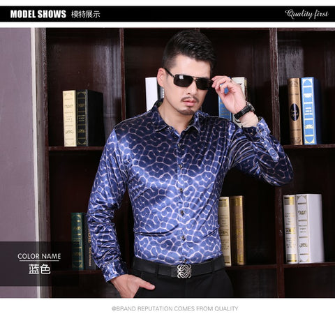 Image of Fashion Velvet Shirt Long Sleeve Plaid-FrenzyAfricanFashion.com