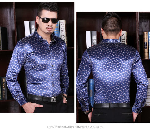 Image of Fashion Velvet Shirt Long Sleeve Plaid-FrenzyAfricanFashion.com