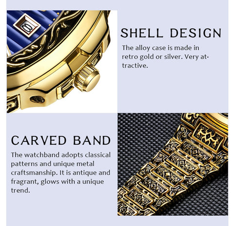 Image of Peter Men luxury Retro Watch-FrenzyAfricanFashion.com