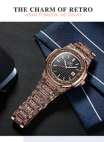 Image of Peter Men luxury Retro Watch-FrenzyAfricanFashion.com