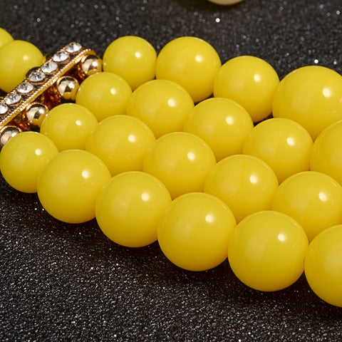 Image of Pearl Necklace Top Quality Bohemian Wedding Accessory African Beads Jewelry Set-FrenzyAfricanFashion.com