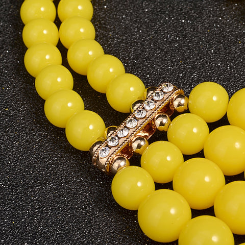 Image of Pearl Necklace Top Quality Bohemian Wedding Accessory African Beads Jewelry Set-FrenzyAfricanFashion.com