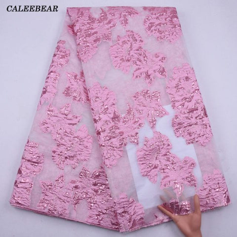 Image of Brocade Jacquard Lace Fabric French Lace African Nigerian Lace Fabric For Party Dress-FrenzyAfricanFashion.com
