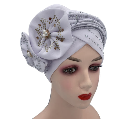 Image of Briaded Turban headband Auto Geles Headtie Already Made-FrenzyAfricanFashion.com