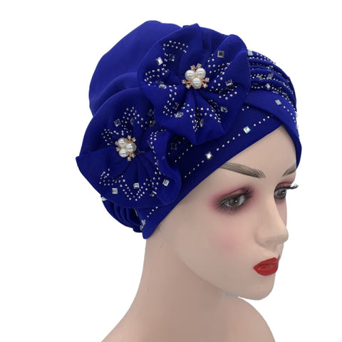 Image of Briaded Turban headband Auto Geles Headtie Already Made-FrenzyAfricanFashion.com