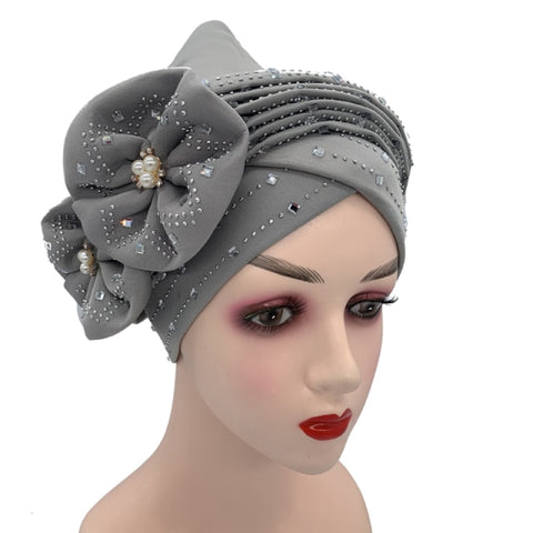 Image of Briaded Turban headband Auto Geles Headtie Already Made-FrenzyAfricanFashion.com