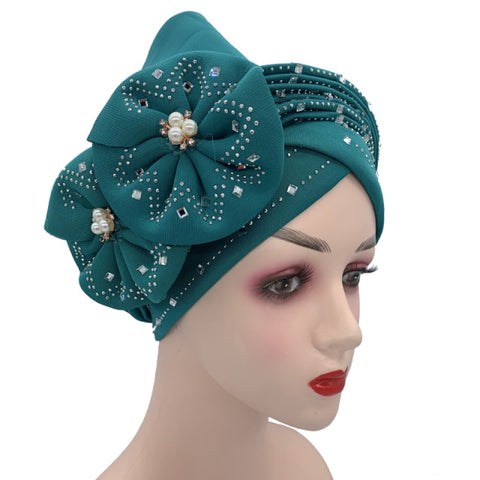 Image of Briaded Turban headband Auto Geles Headtie Already Made-FrenzyAfricanFashion.com