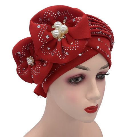 Image of Briaded Turban headband Auto Geles Headtie Already Made-FrenzyAfricanFashion.com
