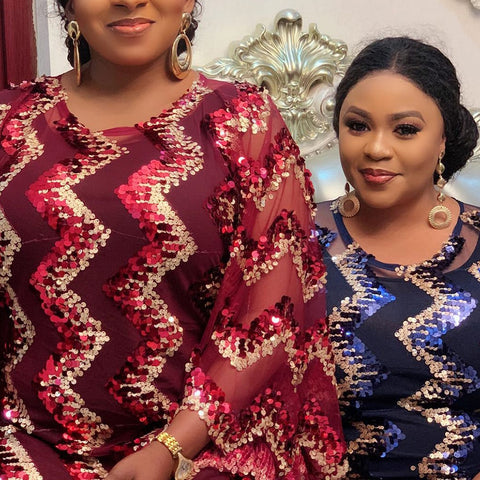 Image of women dress printing lady clothes dashiki africa one size boubou-FrenzyAfricanFashion.com