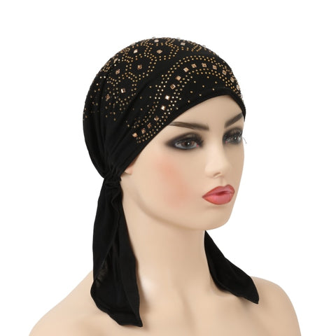 Image of scarf turban hijab with elastic band-FrenzyAfricanFashion.com