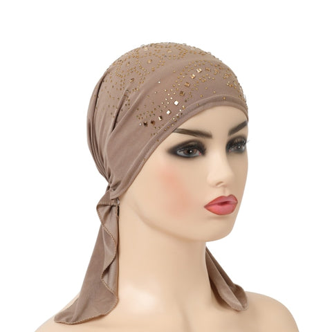 Image of scarf turban hijab with elastic band-FrenzyAfricanFashion.com