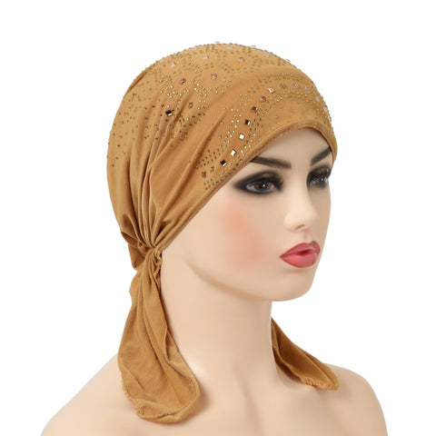 Image of scarf turban hijab with elastic band-FrenzyAfricanFashion.com