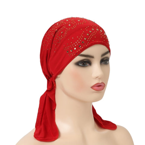 Image of scarf turban hijab with elastic band-FrenzyAfricanFashion.com