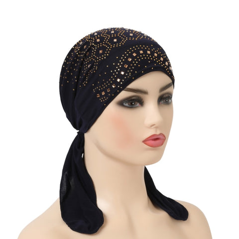 Image of scarf turban hijab with elastic band-FrenzyAfricanFashion.com