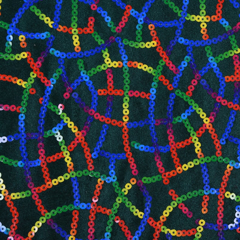 Image of African Lace Fabric Nigerian Sequins Fabric-FrenzyAfricanFashion.com