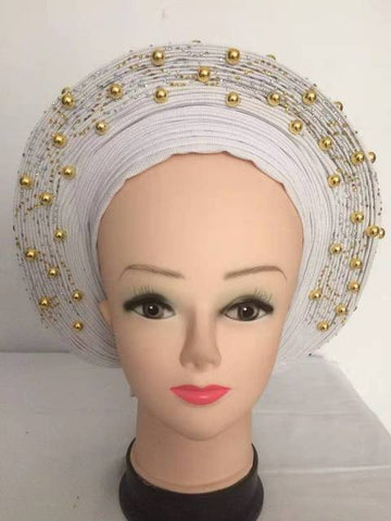 Image of Autogele Aso oke African headtie turban head wrap-FrenzyAfricanFashion.com