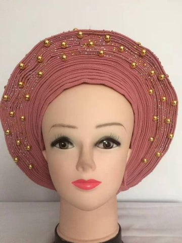 Image of Autogele Aso oke African headtie turban head wrap-FrenzyAfricanFashion.com
