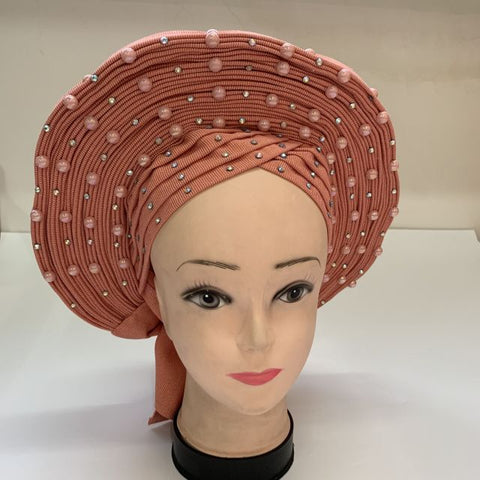 Image of Autogele Aso oke African headtie turban head wrap-FrenzyAfricanFashion.com