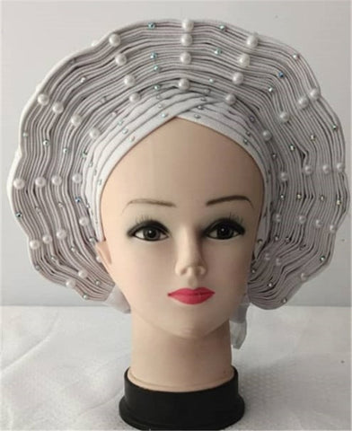 Image of Autogele Aso oke African headtie turban head wrap-FrenzyAfricanFashion.com