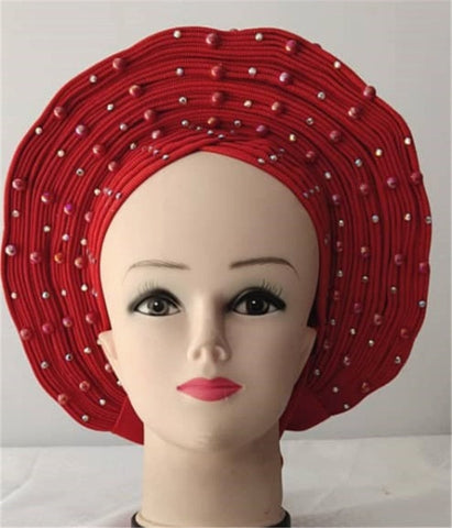 Image of Autogele Aso oke African headtie turban head wrap-FrenzyAfricanFashion.com
