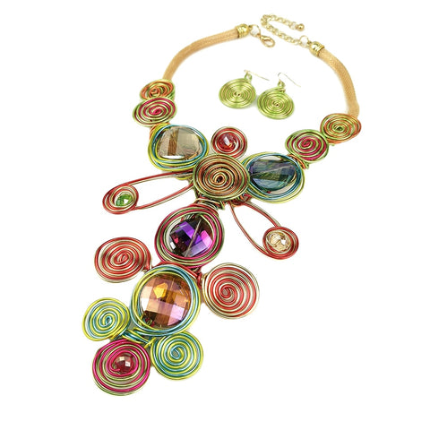 Image of Luxury Handmade Statement Jewelry Set-FrenzyAfricanFashion.com