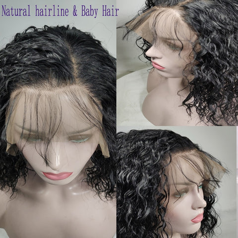 Image of Pre Plucked Short Cut Bob Straight Lace Front Wig-FrenzyAfricanFashion.com