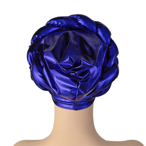 Image of Turban Braided Cross Head wrap Autogele.-FrenzyAfricanFashion.com