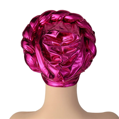Image of Turban Braided Cross Head wrap Autogele.-FrenzyAfricanFashion.com