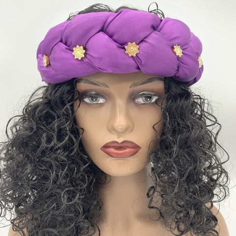 Image of Women's Headbands Elastic Braids Hair Bands Turban-FrenzyAfricanFashion.com