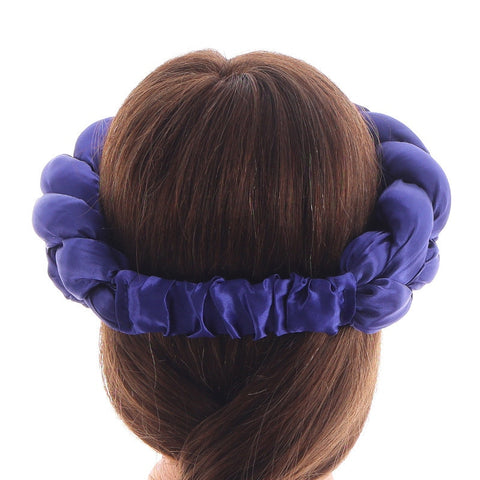 Image of Satin Twist Braided Headbands Hair Tie-FrenzyAfricanFashion.com