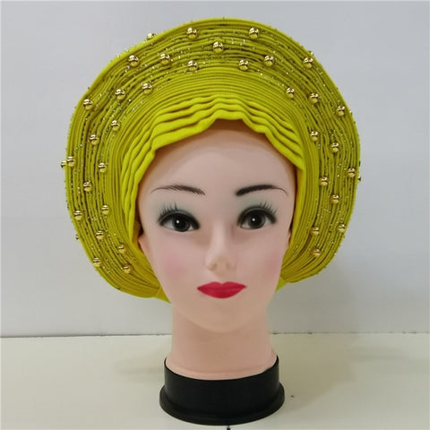 Image of Autogele Aso oke African headtie turban head wrap-FrenzyAfricanFashion.com