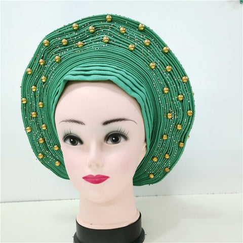 Image of Autogele Aso oke African headtie turban head wrap-FrenzyAfricanFashion.com