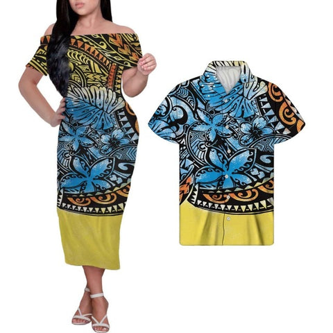 Image of Tribal Print Plus Size Couples Match Clothing-FrenzyAfricanFashion.com