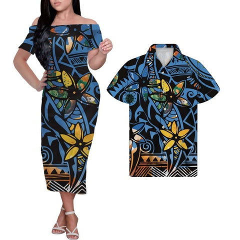 Image of Tribal Print Plus Size Couples Match Clothing-FrenzyAfricanFashion.com