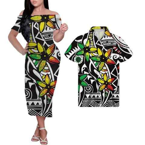 Image of Tribal Print Plus Size Couples Match Clothing-FrenzyAfricanFashion.com