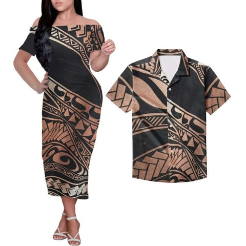Image of Tribal Print Plus Size Couples Match Clothing-FrenzyAfricanFashion.com
