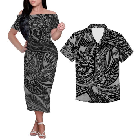Image of Tribal Print Plus Size Couples Match Clothing-FrenzyAfricanFashion.com