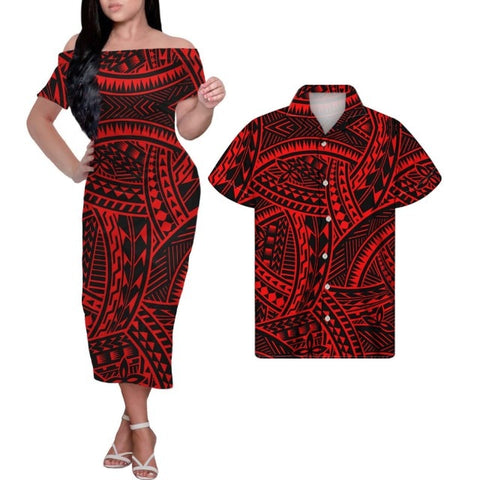 Image of Tribal Print Plus Size Couples Match Clothing-FrenzyAfricanFashion.com