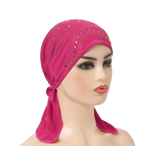 Image of scarf turban hijab with elastic band-FrenzyAfricanFashion.com