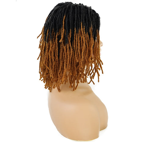 Image of Unisex Dreadlocks Style Wigs Braided Short Curly Bob Wigs-FrenzyAfricanFashion.com